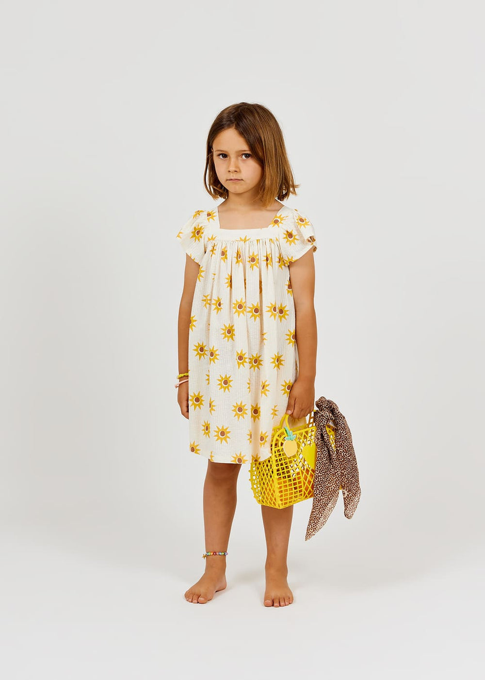 girls maxi cotton dress in relaxed silhouette