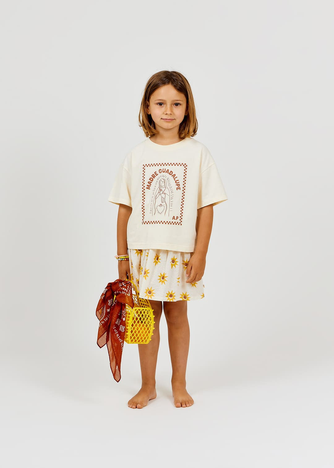 girls maxi cotton skirt in relaxed silhouette