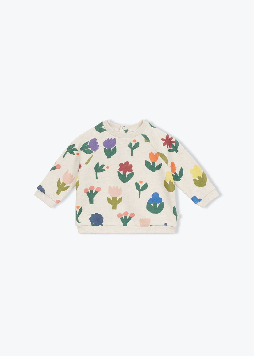 Arsène et les Pipelettes floral baby fleece sweatshirt with flower print