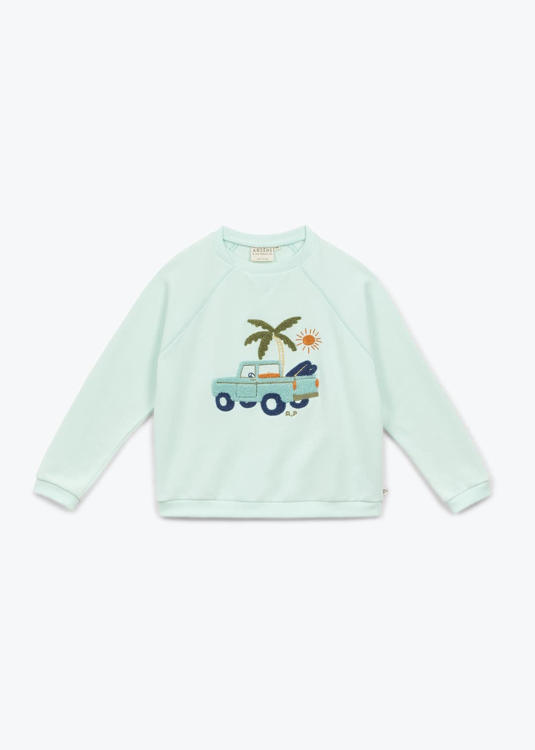 boy cotton sweatshirt with “Pick Up” graphic