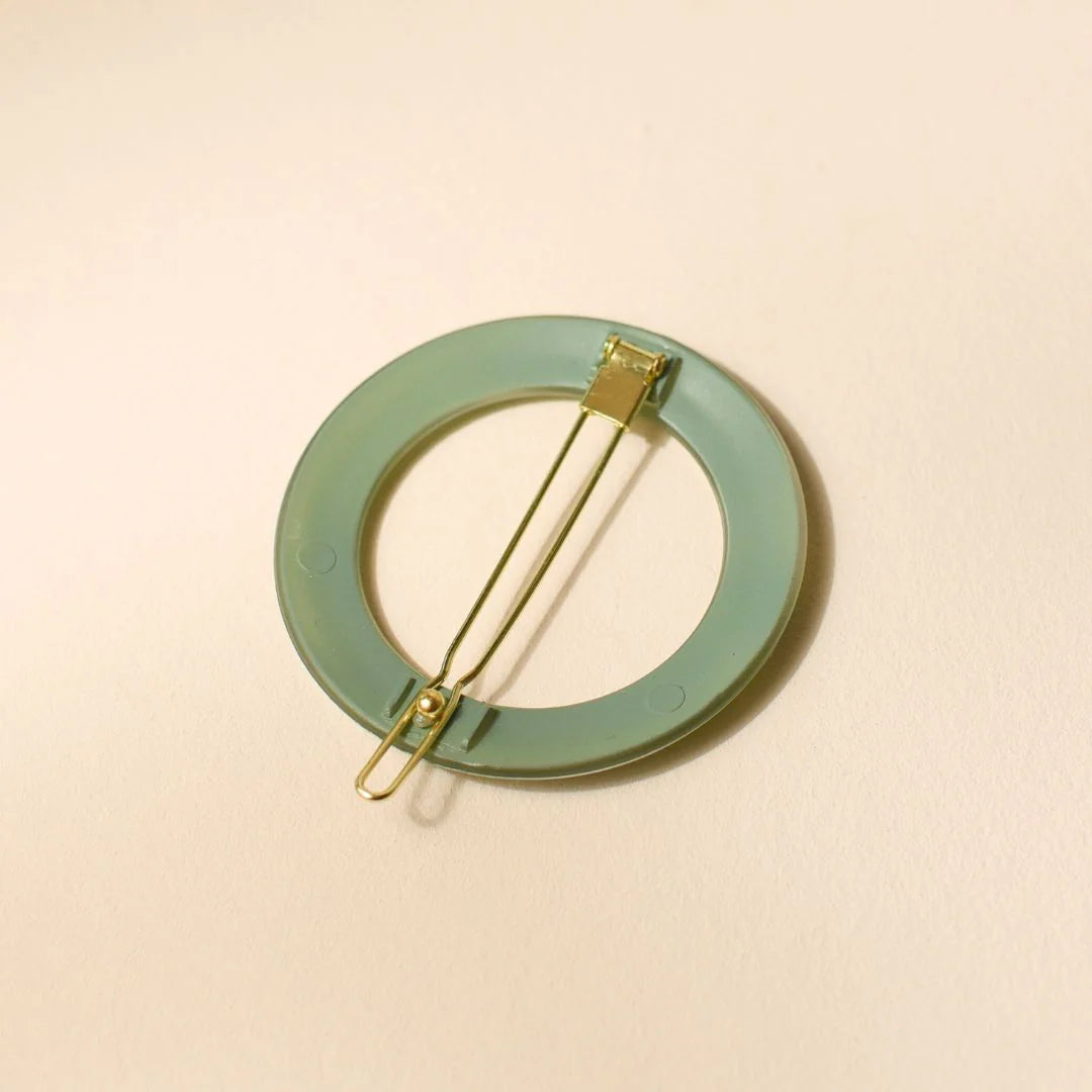 Round Hair Clip Sea Green - مُكَمِّلات