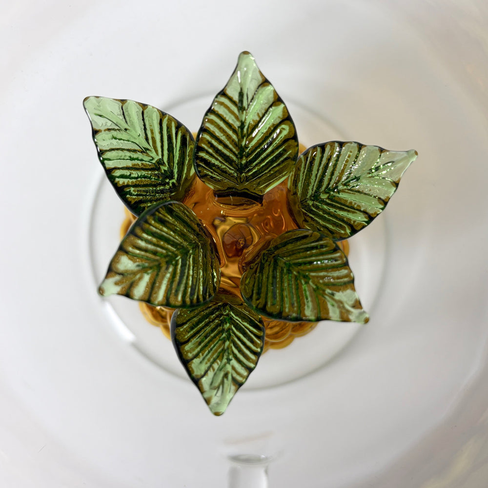 Pineapple borosilicate glass carafe with decorative fruit detail