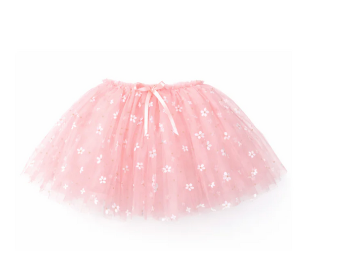 Billy Loves Audrey Tutu Lulu blush petal glitter tulle skirt for girls
