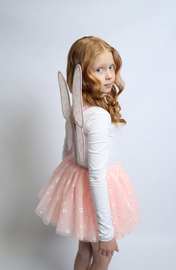 Billy Loves Audrey Tutu Lulu blush petal glitter tulle skirt for girls
