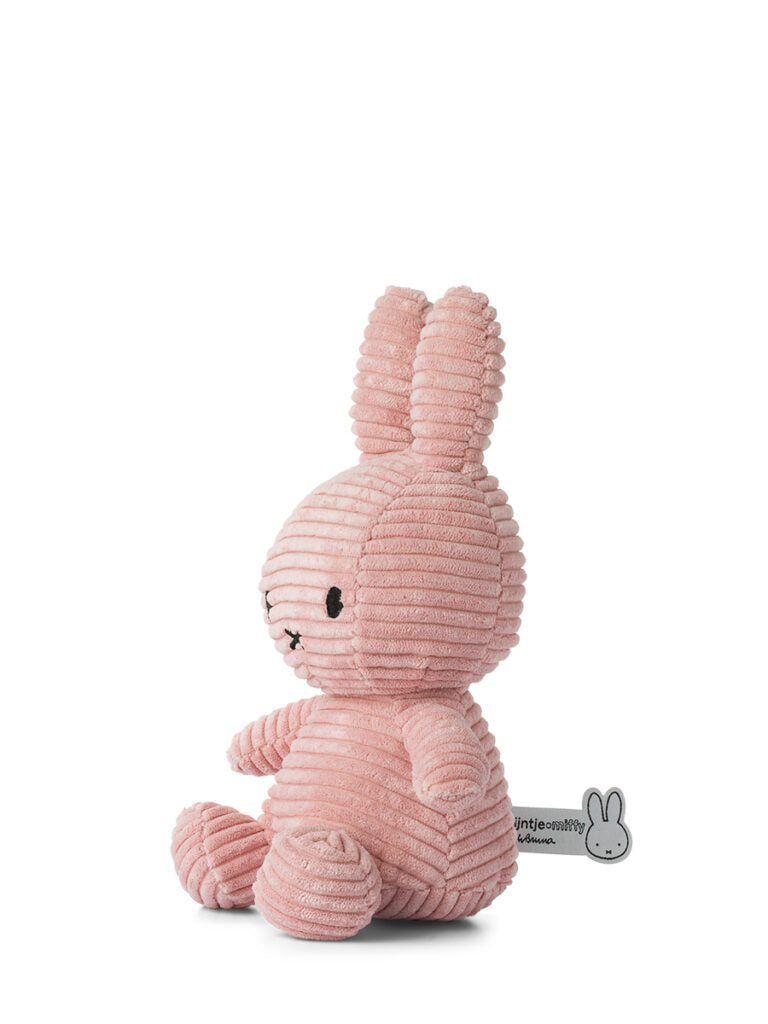 Miffy Sitting Corduroy Pink - لعب الاطفال الطرية