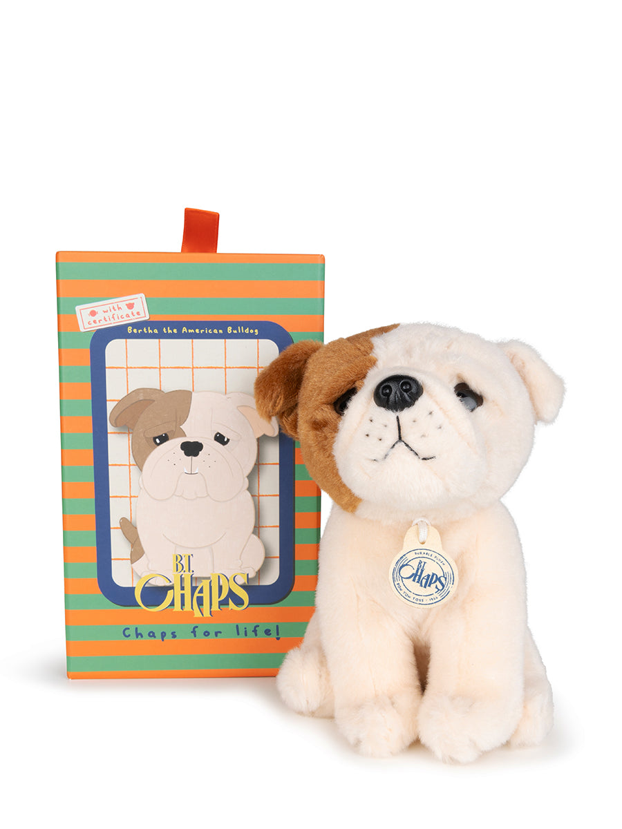 Bertha the American Bulldog floppy in giftbox - لعب الاطفال الطرية