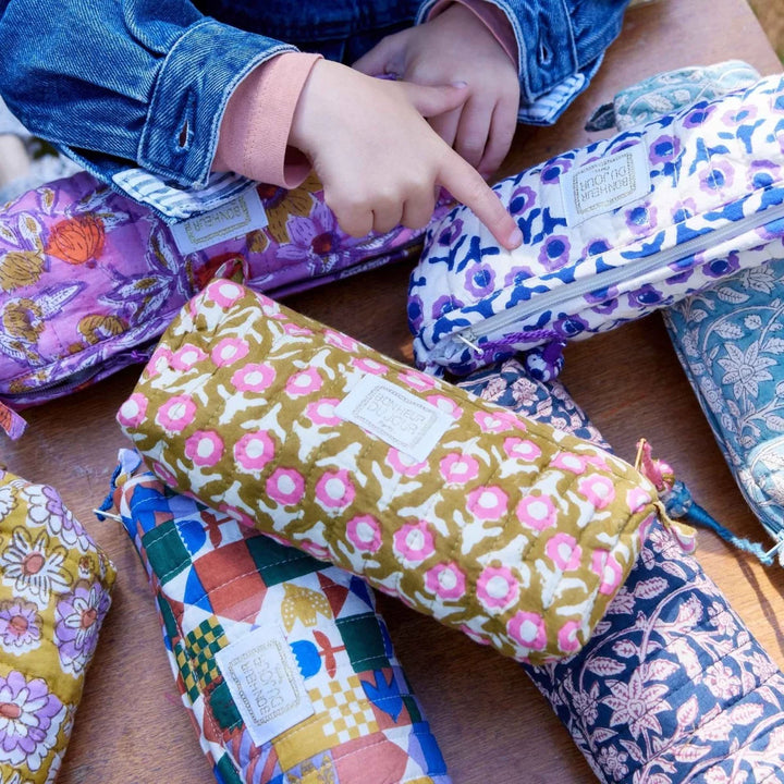 Pencil Case Nila - Patchy Blue - حالة من رصاص