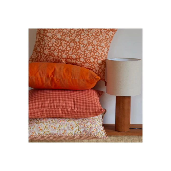 Cushion Vichy Rose/Terracotta - شنطة