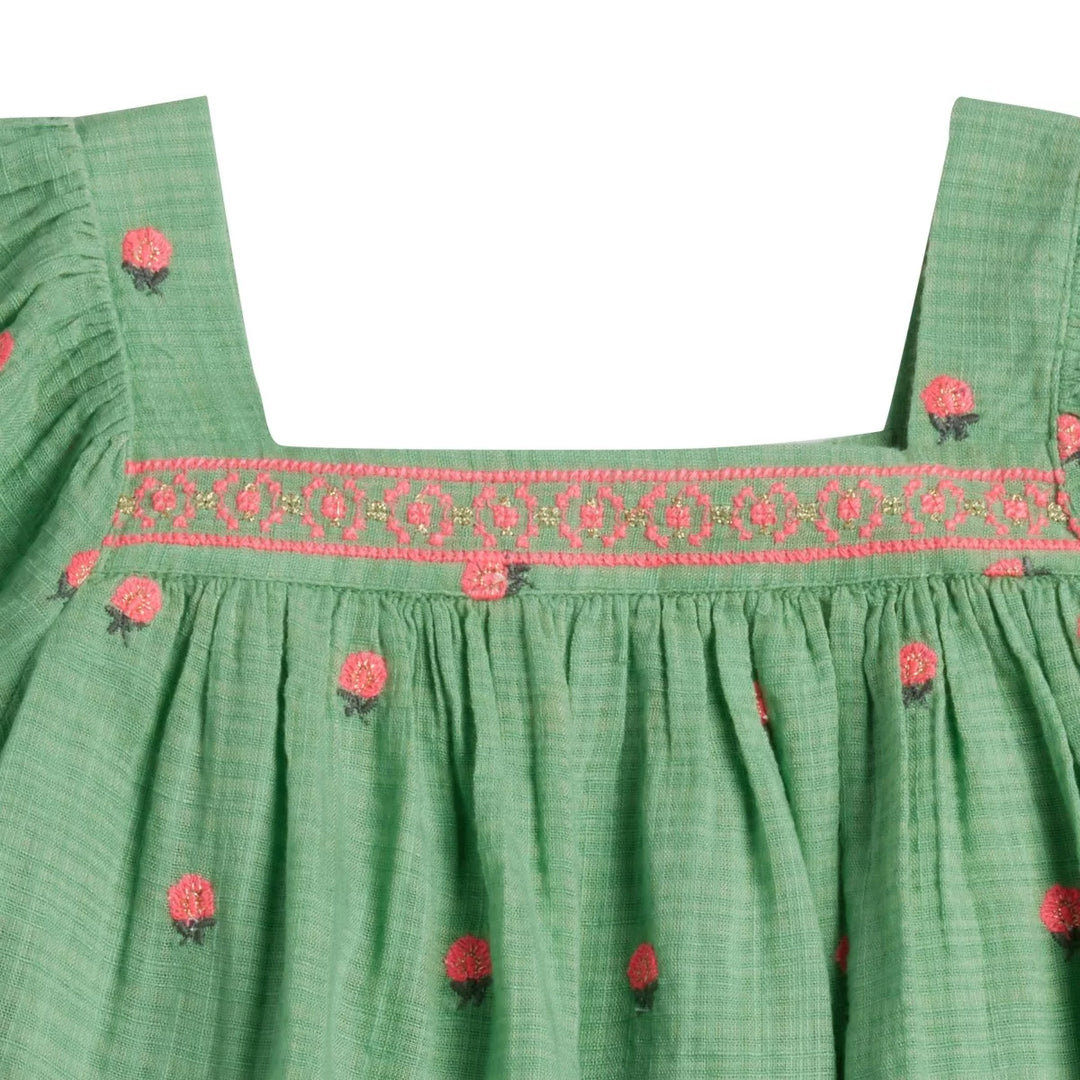 Dress Girl Patty Green - قميص