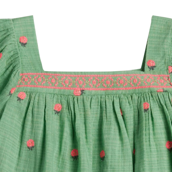 Dress Girl Patty Green - قميص