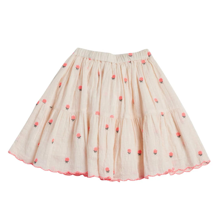 Skirt Girl Albi Fleurs Rose - قصير