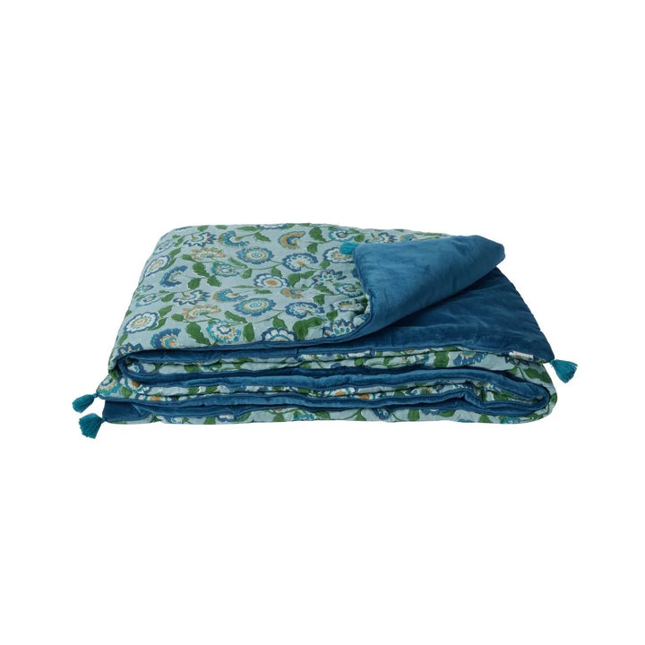 Sofa Cover - Sakura Blue Green - شنطة