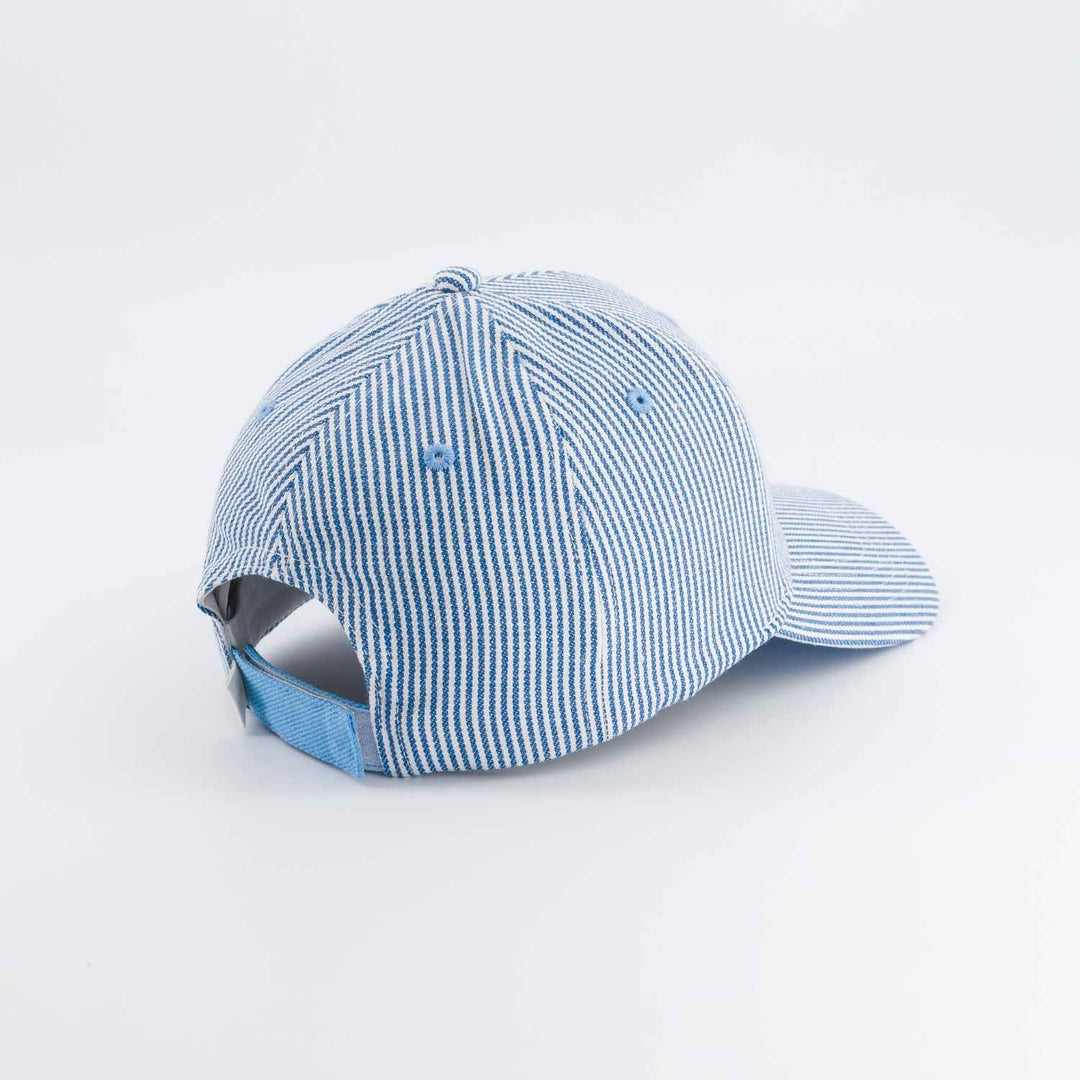 kids blue striped cap super cool embroidered baseball hat
