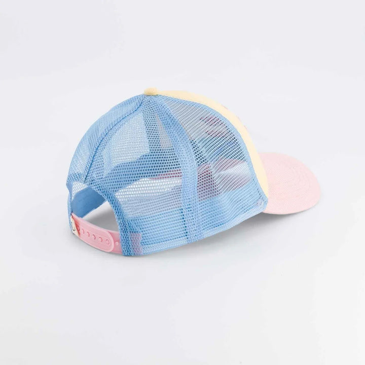 kids trucker cap pastel summer forever embroidered cotton mesh hat
