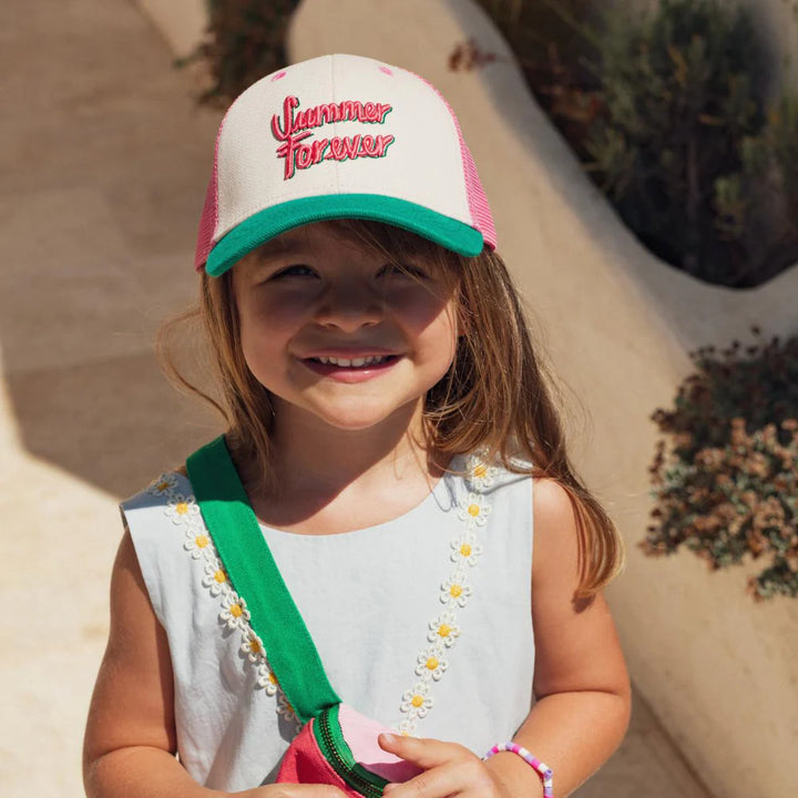 Cap "Summer Forever" Pink - Kids & Adult - مستلزمات