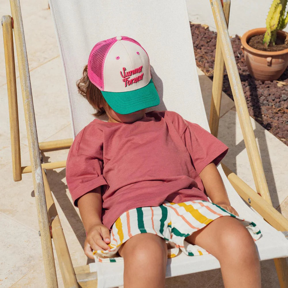 Cap "Summer Forever" Pink - Kids & Adult - مستلزمات