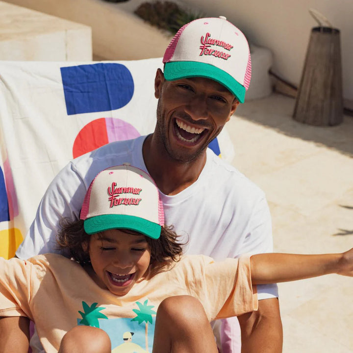 Cap "Summer Forever" Pink - Kids & Adult - مستلزمات