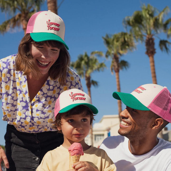 Cap "Summer Forever" Pink - Kids & Adult - مستلزمات