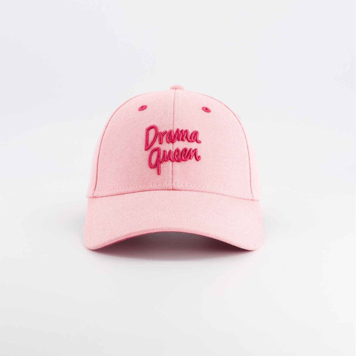 pink girls cap drama queen embroidered cotton baseball hat
