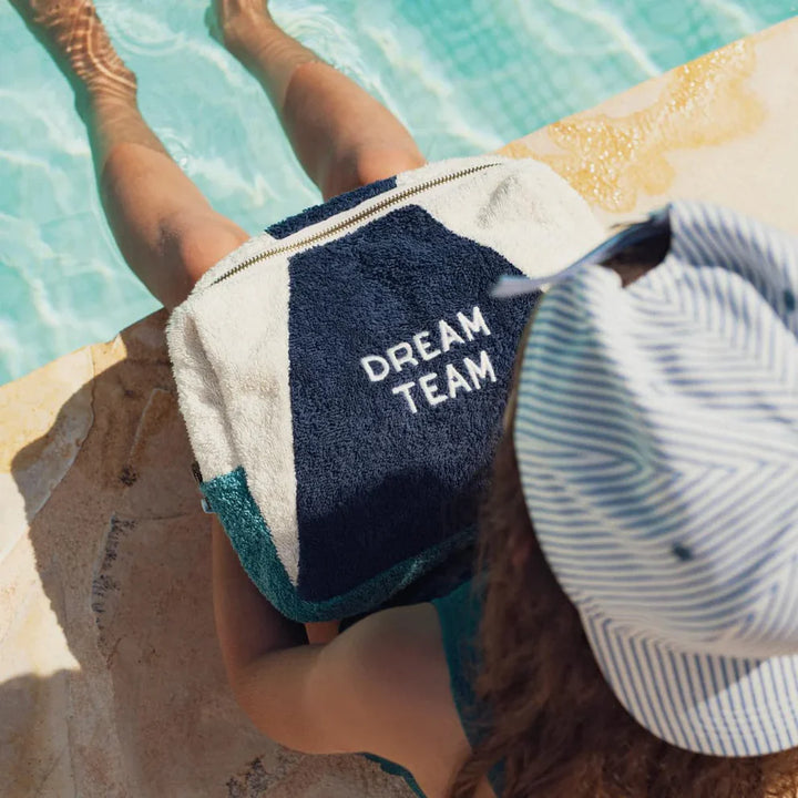 Sponge Toiletry Bag "Dream Team" - Blue - مستلزمات