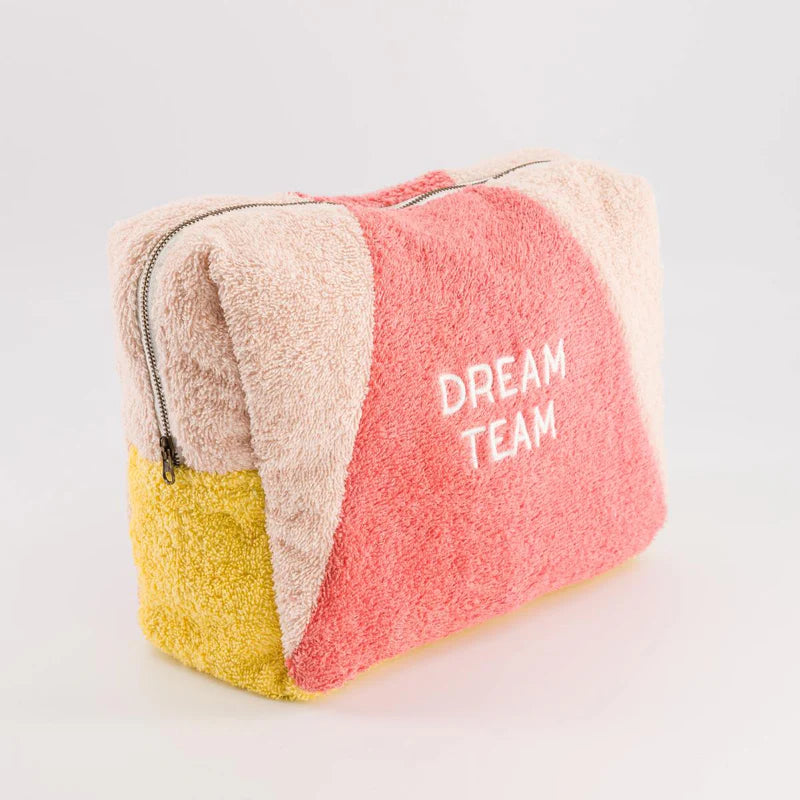Sponge Toiletry Bag "Dream Team" - Yellow - مستلزمات