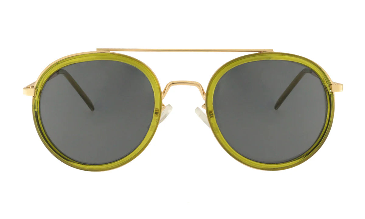 Charly Therapy Ringo Olive Sunglasses – Vintage Unisex Shades in Soft ...