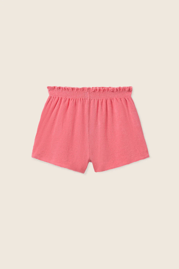 Terry Shorts Girl Poppy - Tomato  - ملابس