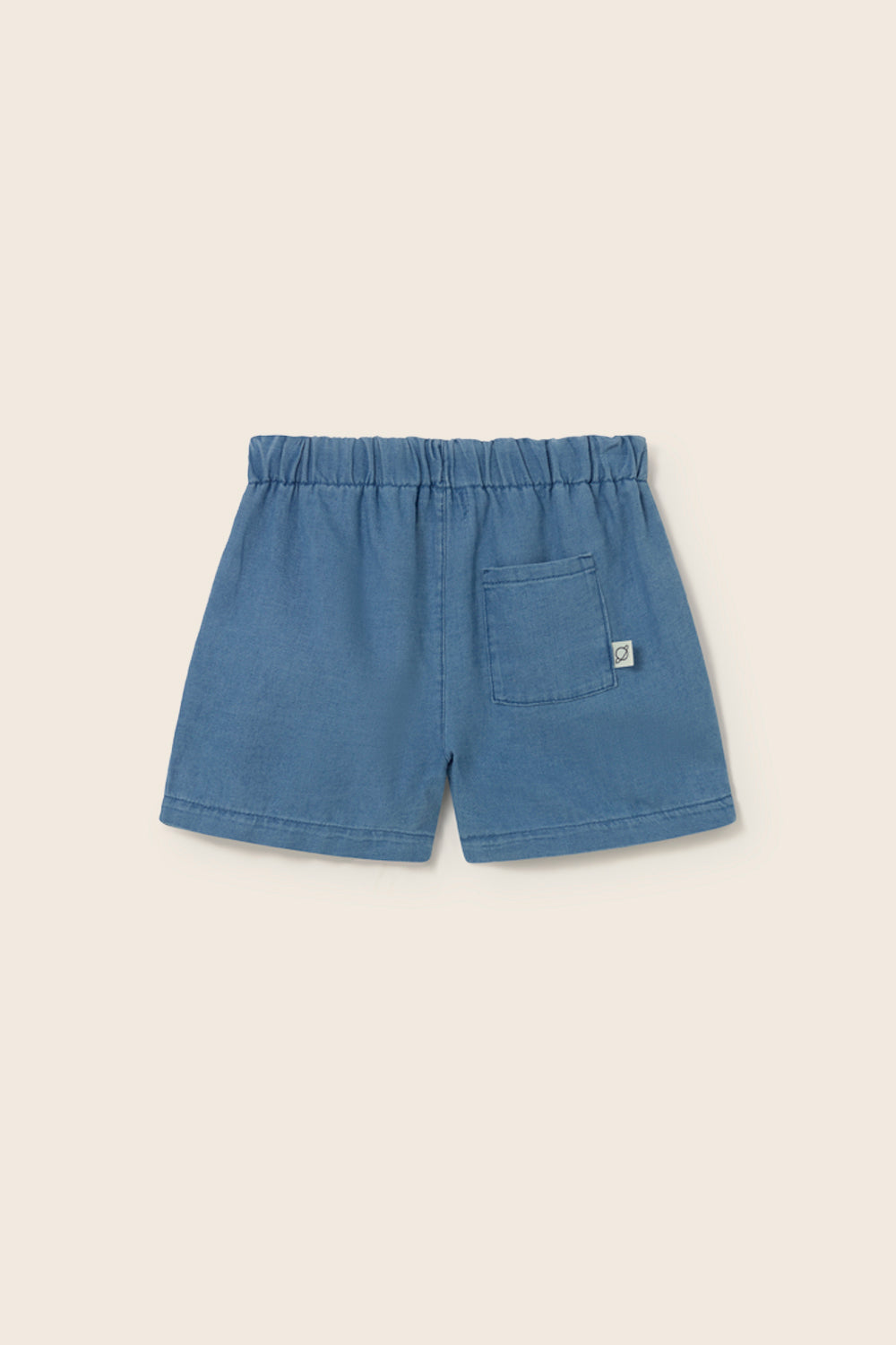 baby boy blue denim shorts elastic waist soft cotton shorts
