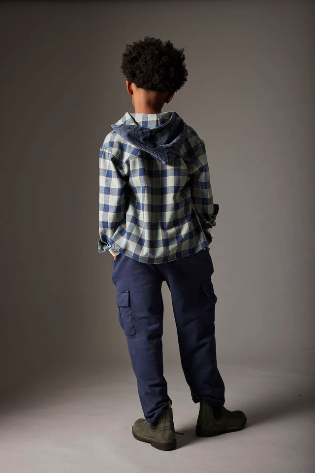 Hooded Shirt Faro Boy - Artic Blue - ملابس