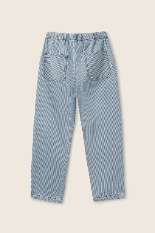 boys chambray denim shorts in soft blue cotton