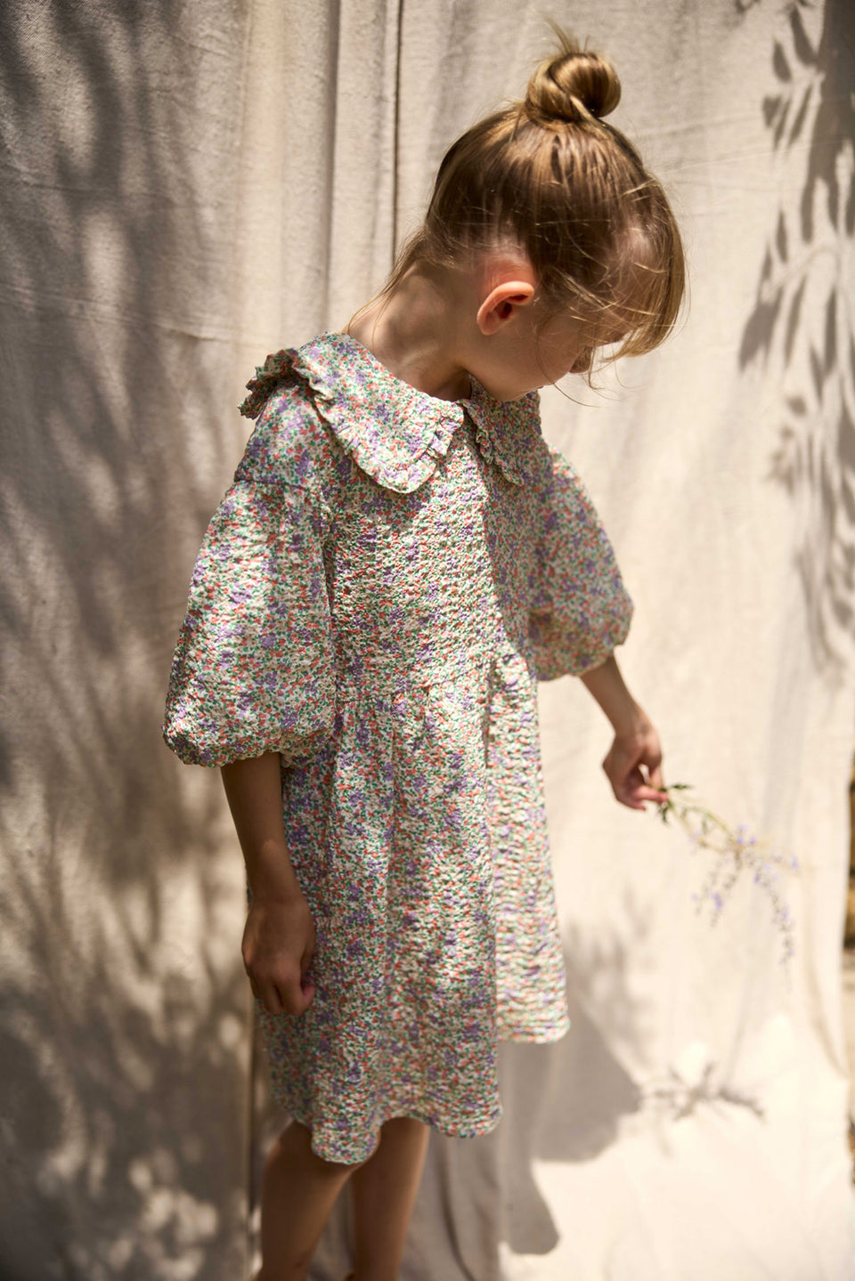 girls lightweight cotton voile dress in breathable fabric