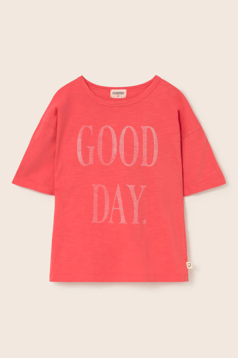 boys cotton t-shirt with Good Day print