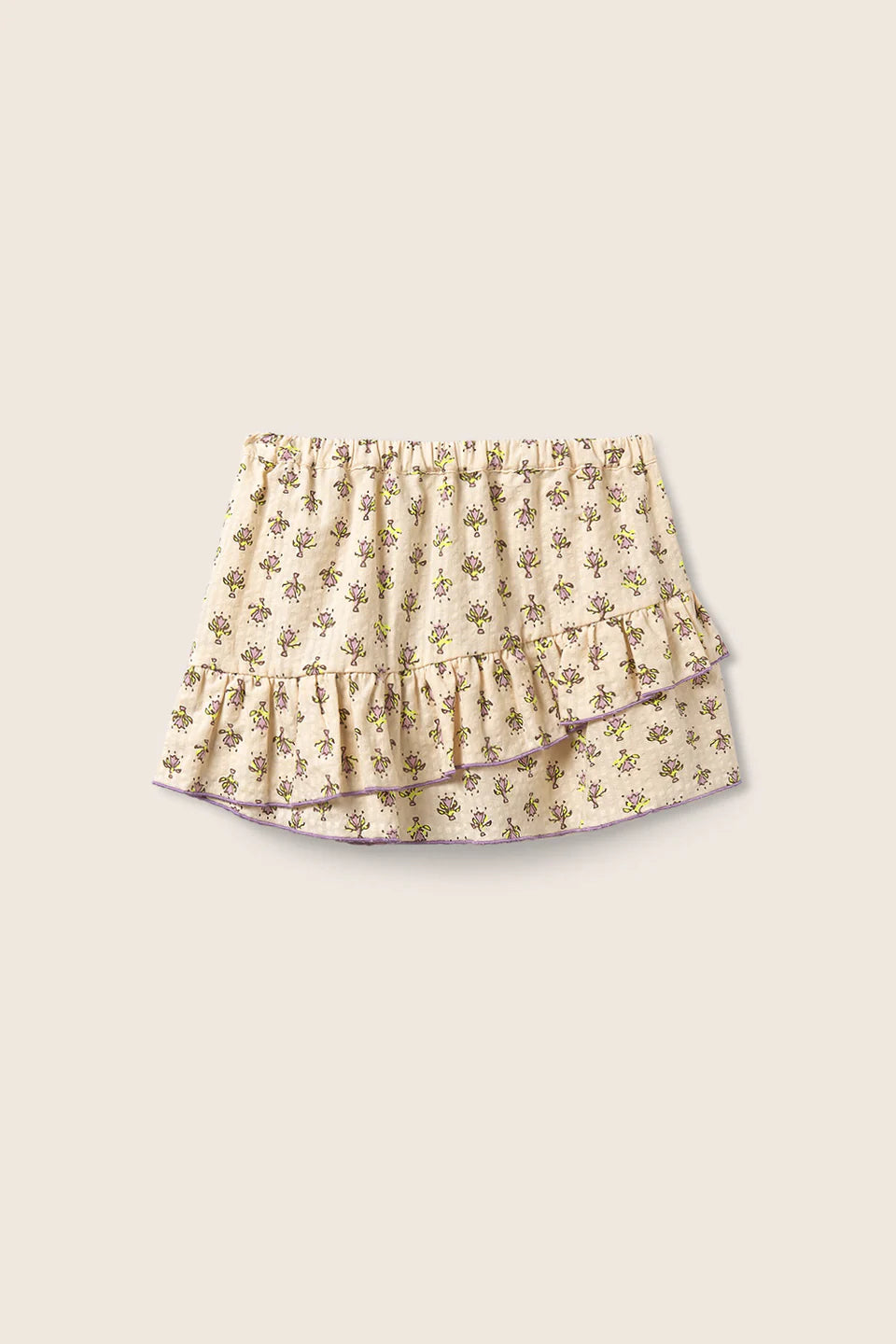 girls cotton skirt with floral print