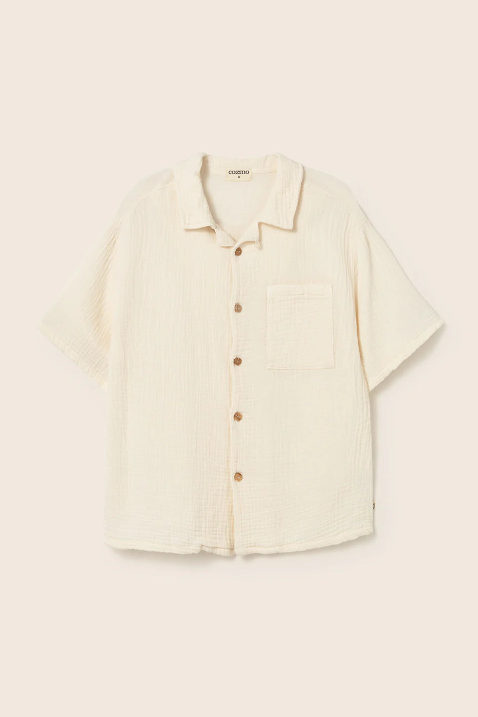 boys soft gauze cotton shirt in breathable fabric