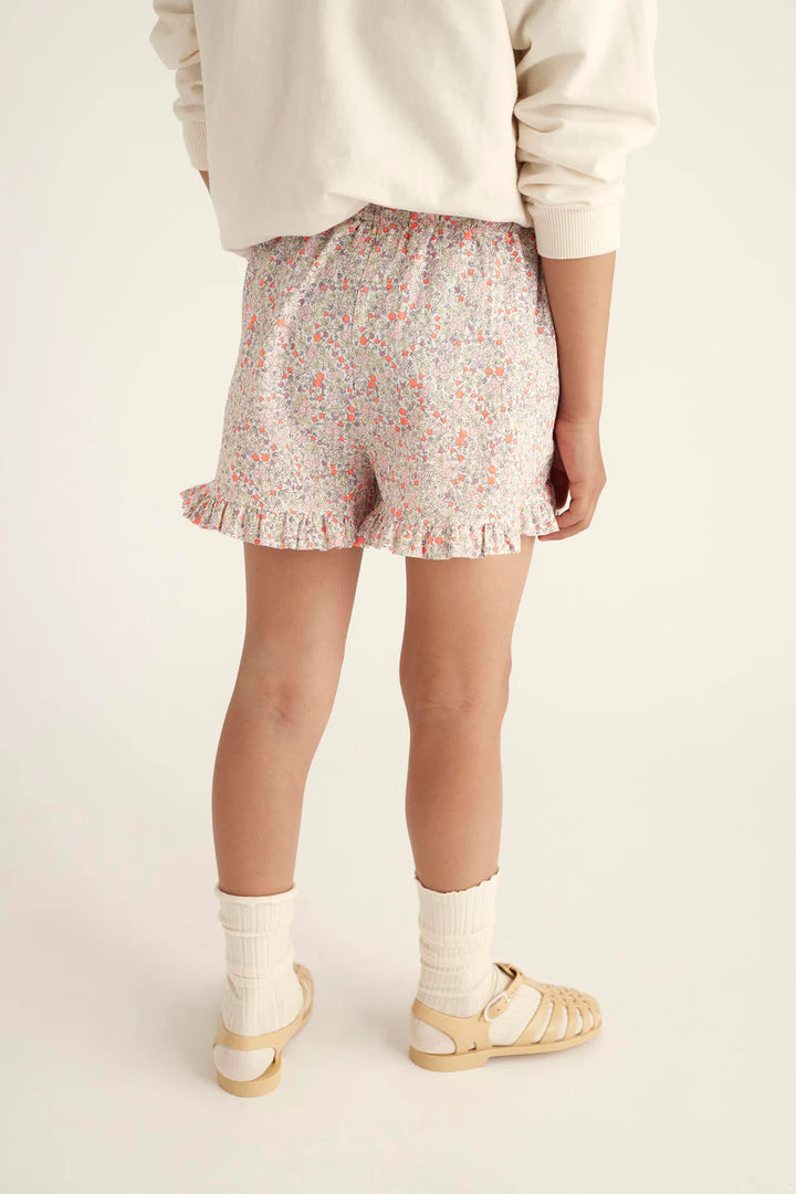 Shorts Girl Lina Neon Coral - ملابس
