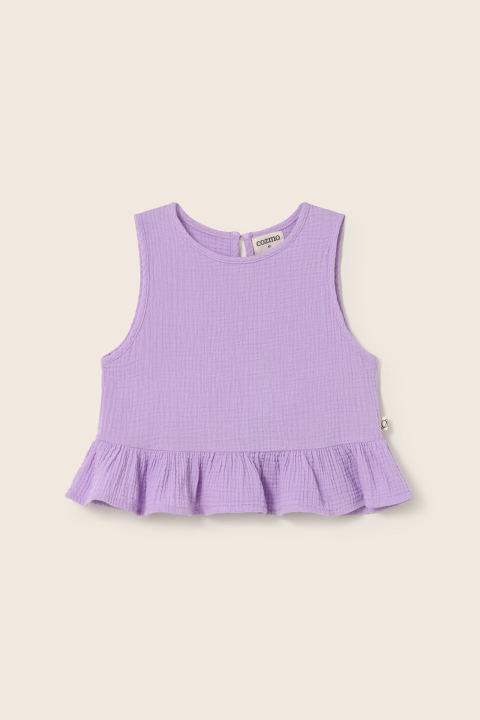 girls soft cotton gauze top in breathable fabric