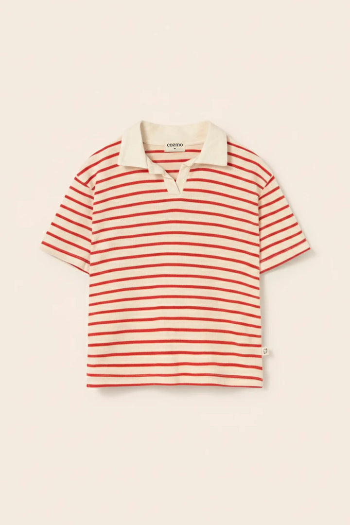 boys striped linen-look cotton shorts
