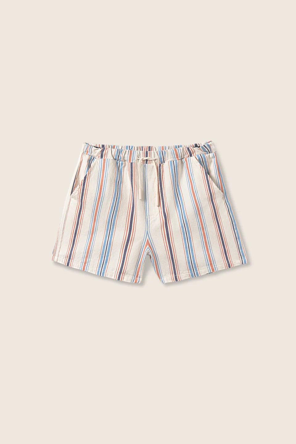 girls striped cotton Bermuda shorts