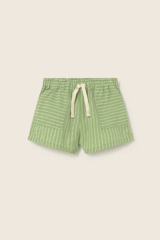 boys striped linen-look cotton shorts