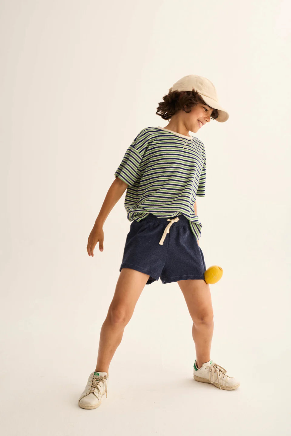 boys soft terry cloth shorts in breathable fabric