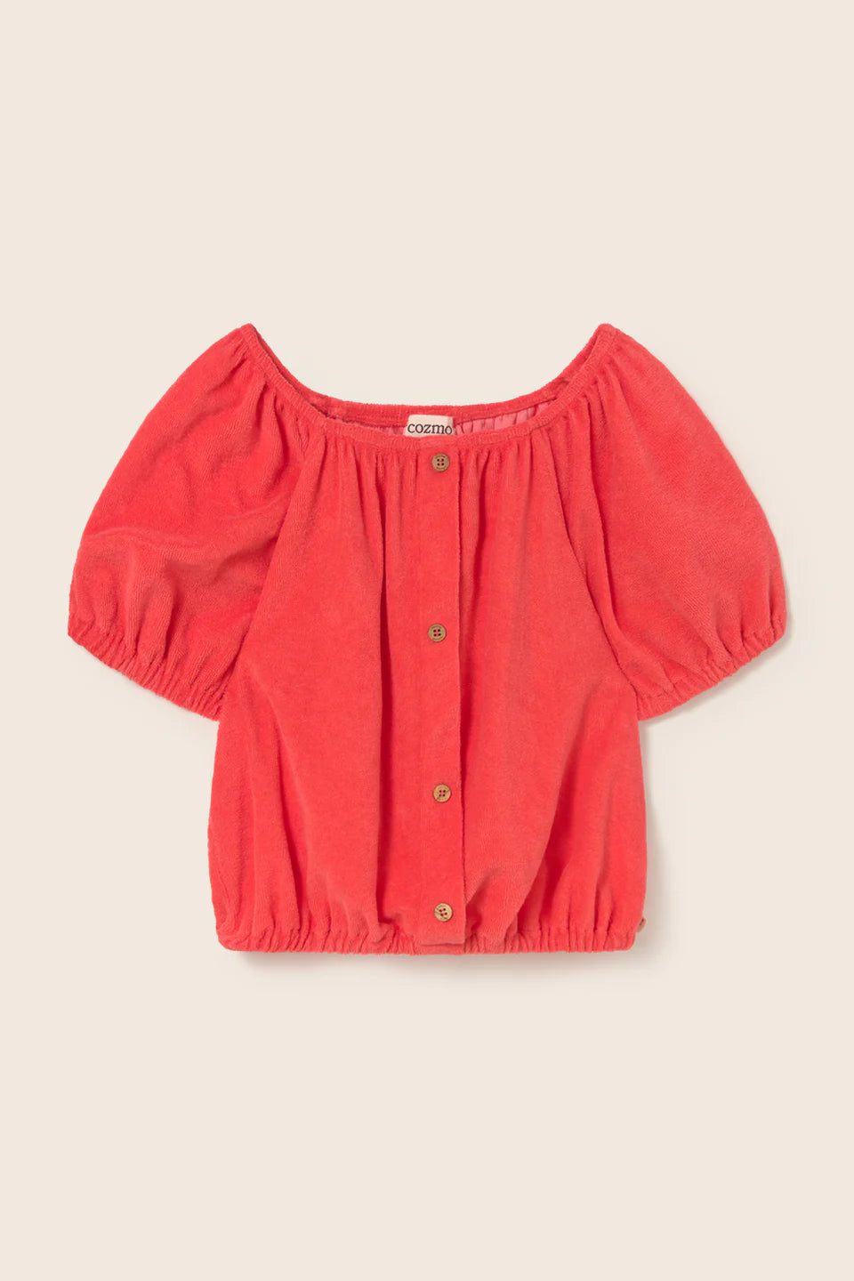 girls soft terry cloth top in breathable fabric
