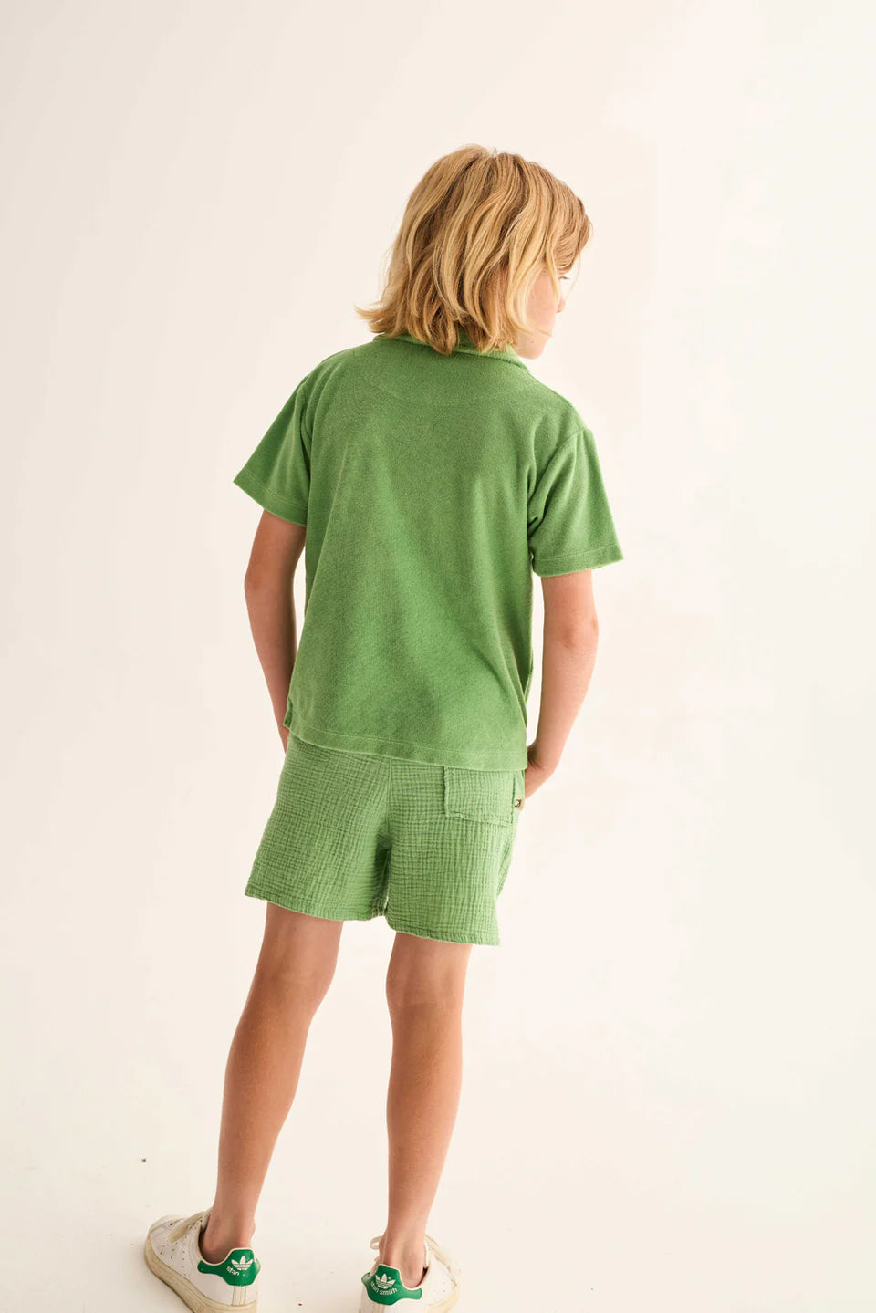 boys soft terry cloth t-shirt in breathable cotton fabric