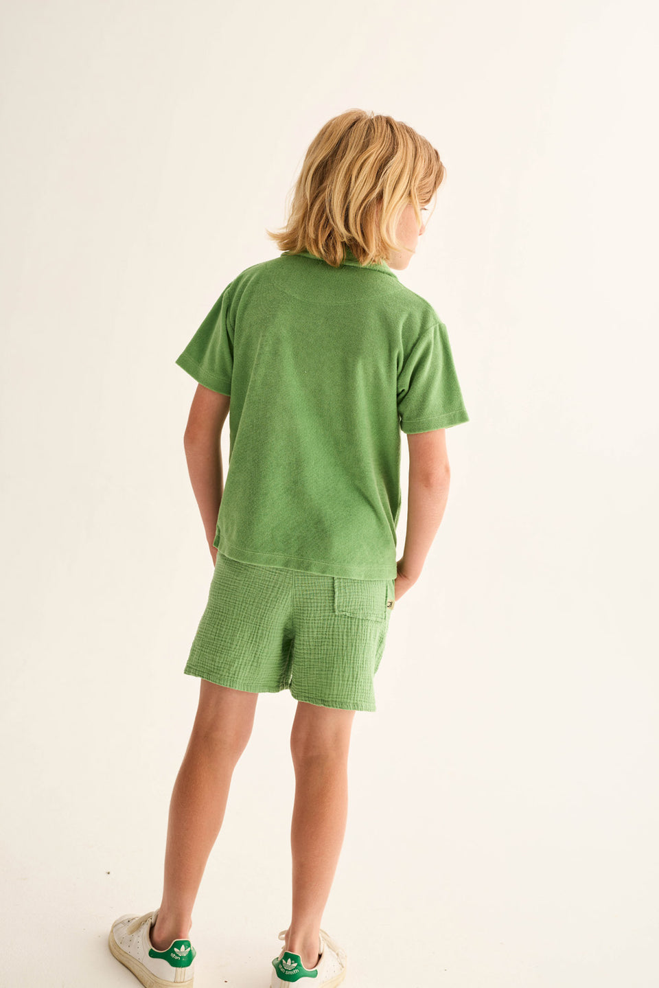 boys cotton gauze Bermuda shorts in breathable fabric