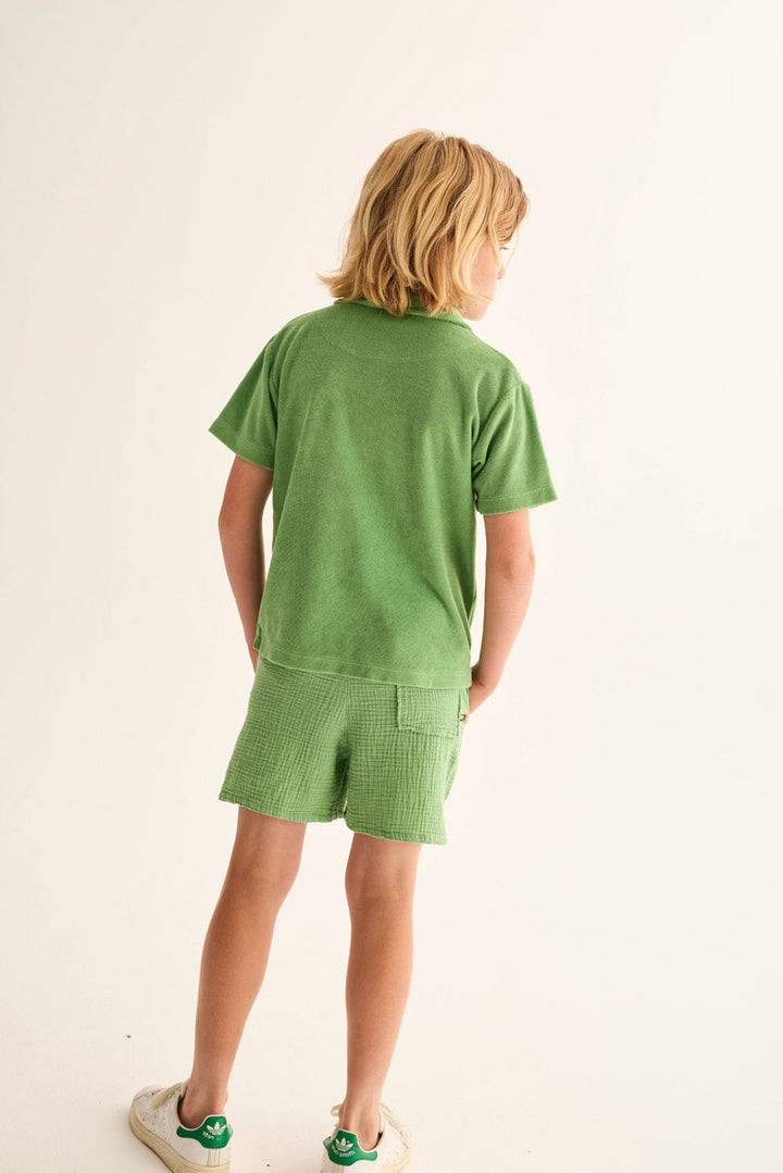 boys cotton gauze Bermuda shorts in breathable fabric
