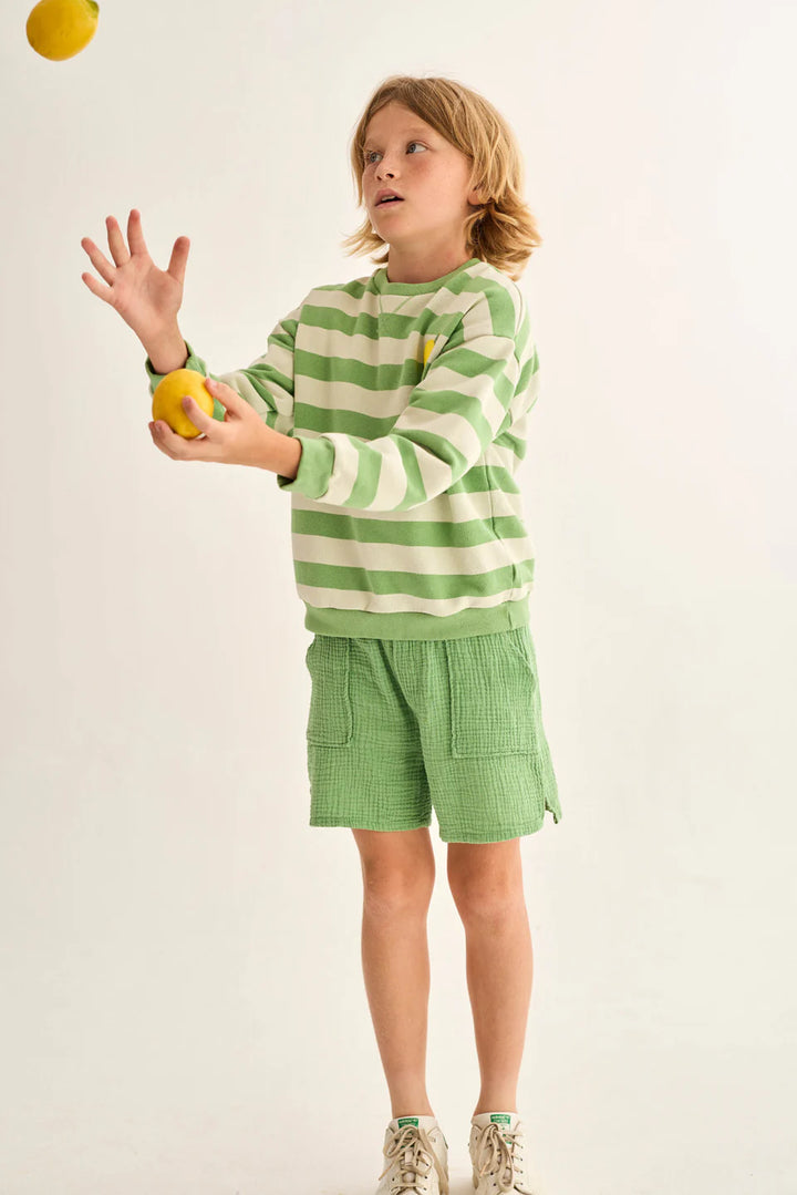 boys cotton gauze Bermuda shorts in breathable fabric