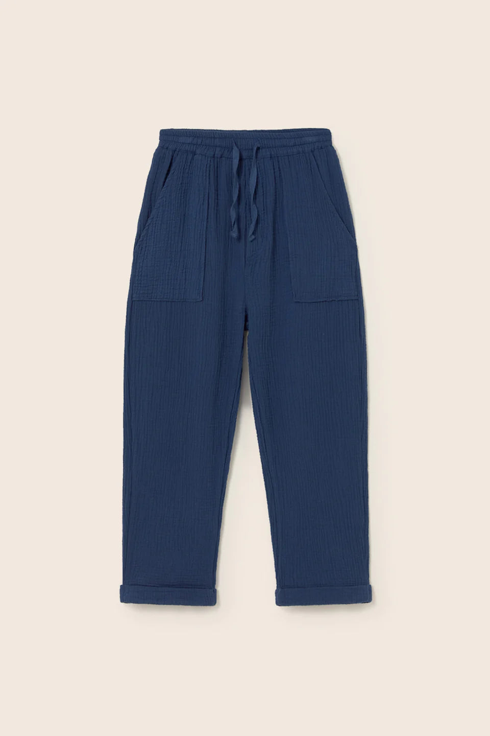 boys cotton gauze pants in breathable fabric