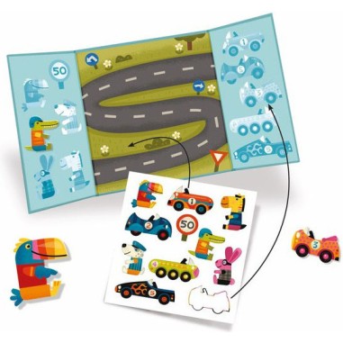 Stickers Thick - Cars Removable - ألعاب الأطفال