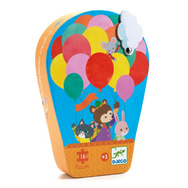 Puzzle Hot Hair Balloon Silhouette - ألعاب الأطفال