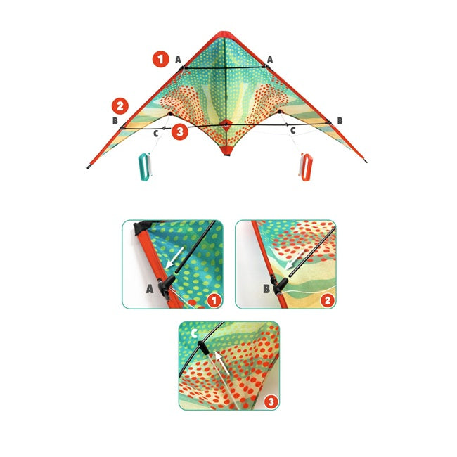 Kite - Red Dots Stunt - ألعاب الأطفال