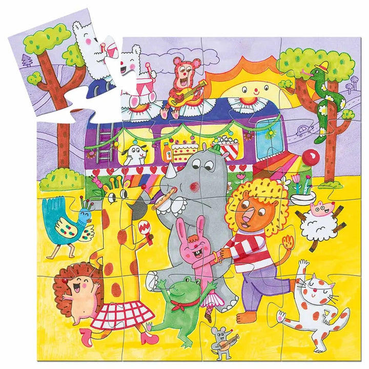 Puzzle Mini Silhouette - The Rainbow Bus - ألعاب الأطفال